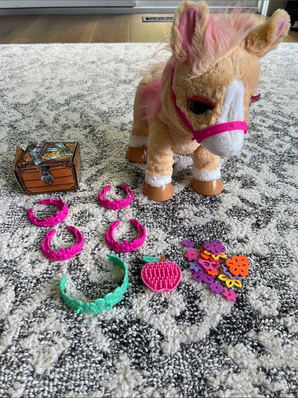 FurReal Plush Pony Toy with Pink Accessories - Kids Toys